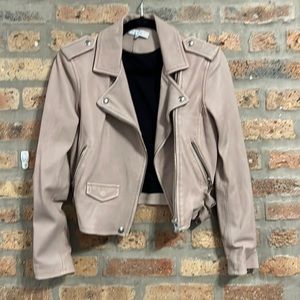IRO ASHVILLE LEATHER JACKET SIZE 38